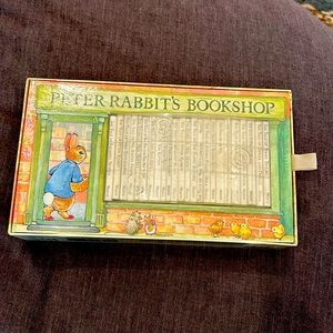 Vintage Beatrix Potter Peter Rabbit’s Bookshop. Complete Set of 23 mini books.